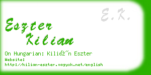 eszter kilian business card